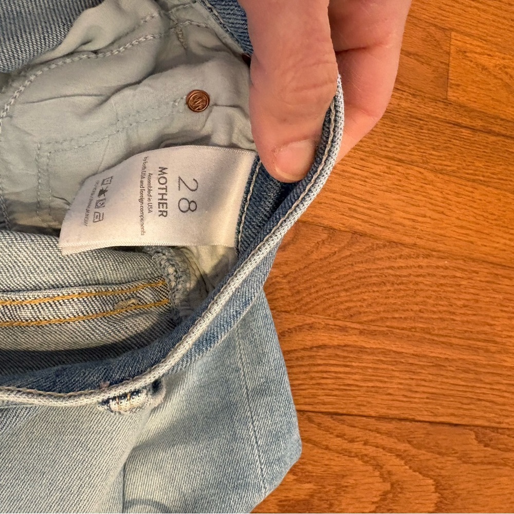 Womens Mother Jeans - Tomcat Ankle Fray - kitty corner wash - size 28 - Picture 3 of 9